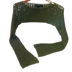 Y2K Crochet Cropped Festival Shrug